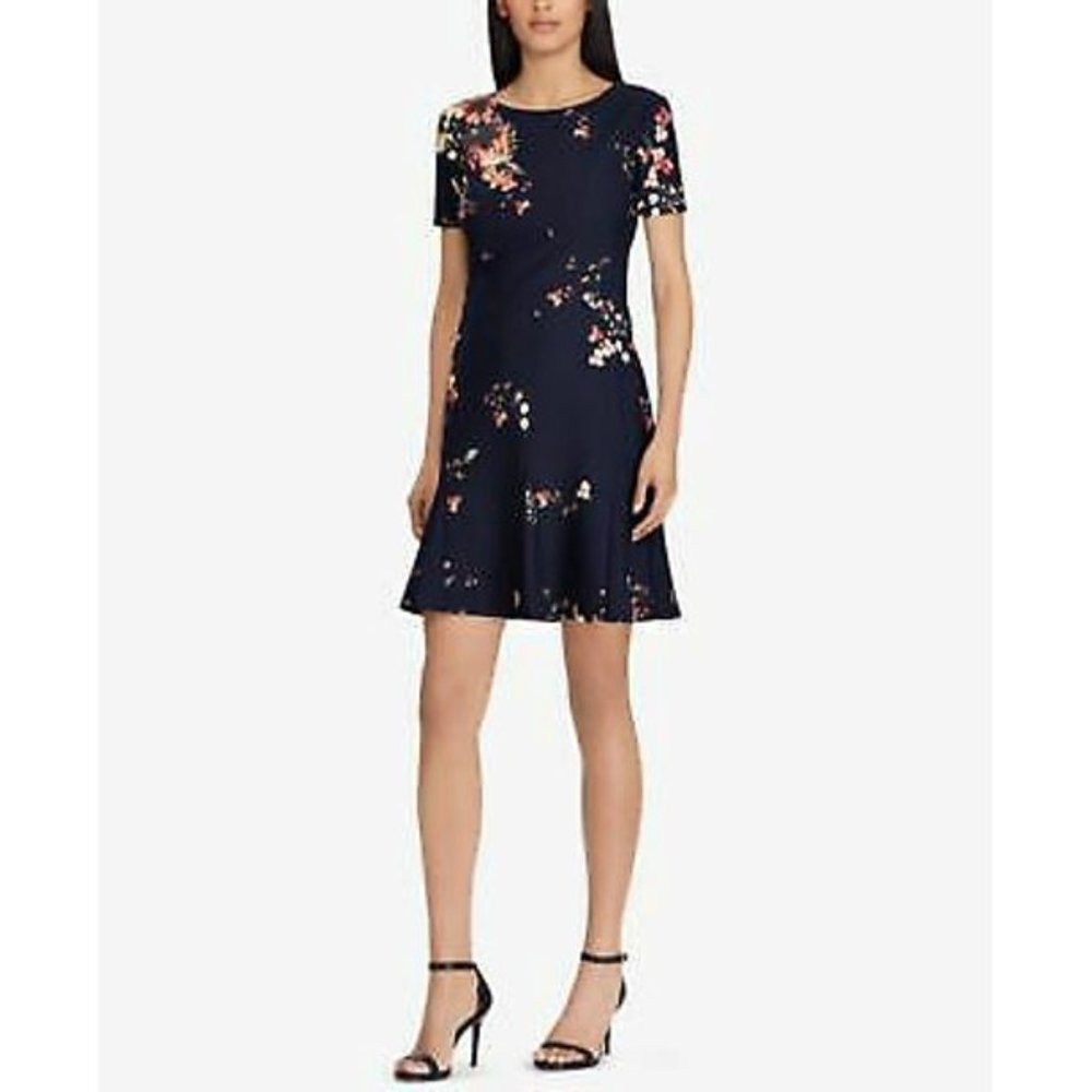 NWOT Ralph Lauren Crepe Floral Dress
